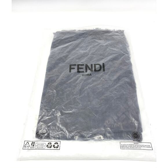 FENDI FF Zucca Monogram Shawl Wrap Scarf Silk/Wool NWT - Picture 7 of 8